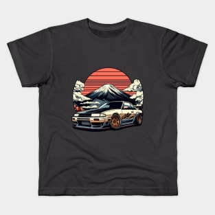 JDM car Japanese Retro Car Racing Drifting Legend Tuning Kids T-Shirt